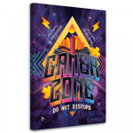 L&otilde;uenditr&uuml;kis Gamer Zone kiri 40x60 mitmev&auml;rviline