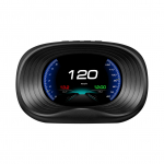 Digitaalne OBDII spidomeetri auto peaekraan koos OBD liidese kiiruse pinge &uuml;he l&auml;bis&otilde;idu kellaga must