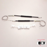 EWR5199+EWR5200 elektriline aknat&otilde;stuk eesmise vasaku v&otilde;i parema ukse remondikomplekt 46751871, 46751870 Alfa Romeo 147 jaoks