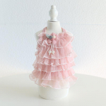 Printsessi koera kassi kleit Tutu lilleline pitsdisain Lemmiklooma kutsika seelik Kevad/suvi riided 5 suurust XS valge