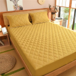 Veekindel voodikate Tepitud reljeefne madratsikaitse Veekindel paigaldatud lina lestavastane madratsipadja voodikate (Pole padjap&uuml;&uuml;ri) 90x200cm Only a Sheet beige