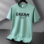 Dream 10 Colors Pure Cotton Meeste T-s&auml;rk &Uuml;markaelusega l&uuml;hikeste varrukatega Meeste T-s&auml;rk suur suurus S-6XL S heleroheline v&auml;rv