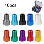 10 tk alumiiniumsulamist jalgratta ventiili adapterid, Ameerika ja Presta Converter jalgratta &otilde;hukompressori pumba toru rattas&otilde;iduks 10pcs blue