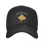 Isikup&auml;rastatud Kosovo lipuga pesapallim&uuml;ts naistele unisex Hingav Kosovo uhke isam&uuml;ts v&auml;lim&uuml;tsid suvem&uuml;tsid Adjustable Cap