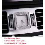 Mercedes Benz W205 W213 EC CLS S klass C200L E200L E300L keskkonsooli kella kella raam Teemantr&otilde;nga viimistluse stiil Square gray