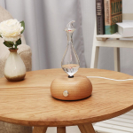 100V-240V vahelduvvoolu aroomiteraapia puhtad eeterlikud &otilde;lid hajuti &otilde;hupihusti &otilde;huniisutaja majapidamises kasutatav &otilde;huniisutaja klaas + puidust &otilde;huseade