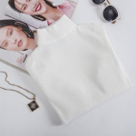S&uuml;gisene pikkade varrukatega Turtleneck Pullover Kampsun Slim kootud kampsun Naiste Talvine vabaaja naiste kampsunid Pull Femme 10643 S valge
