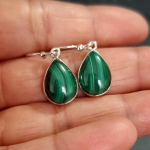 Malahhiitk&otilde;rvar&otilde;ngas, naiste k&otilde;rvar&otilde;ngas, k&auml;sitsi valmistatud k&otilde;rvar&otilde;ngas, rippuvad k&otilde;rvar&otilde;ngad, h&otilde;bedased ehted, ema kingitus