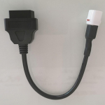 1 tk must 4-pin OBD2 veakoodilugeja mootorratta skanneri diagnostikakaabli t&ouml;&ouml;riist Yamaha MT10 FZ10 MT09 XSR MT07 R1 jaoks must