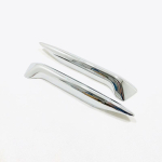 for Nissan Qashqai J11  ABS Carbon/Chrome Accessories Car Front Head Bumper Fog Light Lampshade Frame Cover Chrome mirror white