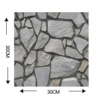 10 tk 3D isekleepuv veekindel seinakleebis PVC k&ouml;&ouml;gi vannitoa plaatide kleebis 10pc