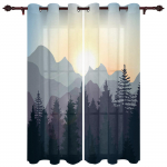 M&auml;nnimetsa lumehelbed Aknad Kardinad Elutoa Luksuskaunistus J&otilde;ulukardinad Magamistoa K&ouml;&ouml;k Aknakatted 135W x 230H(cm)