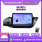 Androidi autoraadio KIA RIO 4 2016-2019 jaoks koos nupunupuga 10-tolline multimeediumipleier, navigeerimisseade, GPS Carplay 2+32 GB