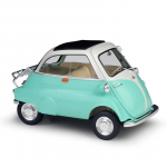 1/18 WELLY BMW Isetta sulamist automudel survevalu metallist m&auml;nguasjas&otilde;idukid automudel K&otilde;rge simulatsioonikollektsioon Laste kingitused 1/18-13.4x7.6x7.8cm roheline