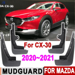 4Pcs/Set Splash Guards For Mazda CX30 CX-30  Mud flaps Mudflaps Fender Mudguards Front Rear Car Accessories Parts red