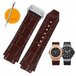 Hubloti rihma jaoks BIG BANG kellarihm roostevaba pandlaga tasuta t&ouml;&ouml;riist meestele uus p&auml;ris lehmanahast kummist kellarihm 26*19mm pruun must 26X19mm black clasp