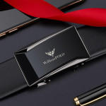 Emperor meeste nahast rihm, automaatne pandlaga &auml;ririhm Meeste puhtast veisenahast v&ouml;&ouml; meeste v&ouml;&ouml; 110cm