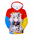Kuum Kaguya Luna 3D-print Unisexi Laxity Hoodie Juhuslik &uuml;lisuur pullover Populaarne t&auml;navar&otilde;ivaste moodne dressipluus Trend Unisex r&otilde;ivad 2XL