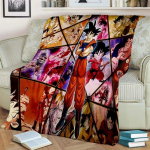 Anime D-Dragon Ball 3D Flanell tekk Mood Soe Kerge Elutuba Magamistoa Diivanvoodi pikniku tekk 30x40inch