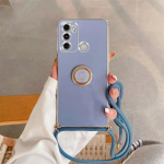 Plateerimisr&otilde;nga hoidja n&ouml;&ouml;ririhma ristkorpuse kaelapael &uuml;mbris TECNO Spark Go 2020 9T 10C CAMON 19 18 16/Infinix HOT 20 12 11 Motorola G60 G50 G30 G20 G10 jaoks MOTO E6S 2020 valge