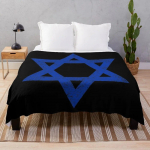 ISRAELI STAR OF DAVID FLAG ISRAEL BANNER Viskatekk Termotekid Reisimiseks Nahkamisvastane flanell 100x125cm (40x50inch)