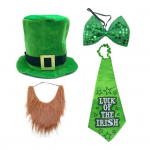 St. Patrick's Day Leprechauni silindrim&uuml;ts v&otilde;ltshabemega Klassikalise v&auml;rviga naljakad Cosplay komplekti peotarbed C