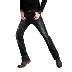 Meeste teksad Meeste Micro-Flare teksad Korea versioon tide Hole p&uuml;ksid Flared Meeste Denim p&uuml;ksid 28 must