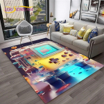 Game Boy GamePad Retro m&auml;ngukonsooli vaibavaip kodu elutoa diivani uksemati sisekujundus, lasteala vaip libisemiskindel p&otilde;randamatt 40x60cm