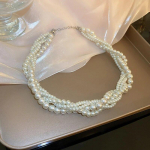 Simulation Pearl Choker kaelakeed naistele Kaelakeed Pulmad Pruudi ehted Aksessuaarid valge
