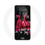 M&auml;ngu Oppo A74 5G Squid Game &uuml;mbris maskeerib s&otilde;durite Korea logo
