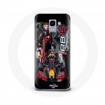&Uuml;mbris Samsung Galaxy A6 2018 Vormel 1 Max Verstappen F1 Driver Red Bull 15 jaoks