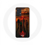 Coque pour Samsung Galaxy A13 5G Stranger Things Saison 4 Affiche Art Equipages de la Nouvelle Th&eacute;orie