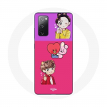 Coque pour Samsung Galaxy S20 FE BTS BT21 Cooky Et Tata Bangtan V Et Jungkook Fanart