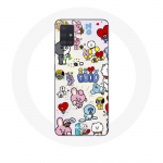 Coque pour Samsung Galaxy A51 BTS Bangtan Sonyeondan BT21 Van Tata Chimmy Cooky Rj Koya Mang Et Shooky