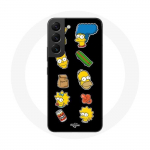 &Uuml;mbris Samsung Galaxy S21 FE-le Simpsonid kleebivad mustal taustal