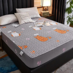 &Uuml;limalt veekindel lateksmadratspadja voodikaitsekate Nahas&otilde;bralik hingav liibuv voodikate Madratsi kate ilma padjap&uuml;&uuml;rita 90x200cm Only a sheet