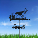 Animal Metal Weather Vane, Vintage, Black Dog Weathervane tuule suuna indikaator