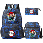 Anime Demon Slayer seljakott Sharingan teismelistele &otilde;pilaste koolikott poiss t&uuml;druk tagasi kooli Uzumaki suure mahutavusega multifilmi kotid