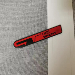 3D Car GT Line GT Sport Design Poritiib Tagumise pagasiruumi kere embleemi m&auml;rgi kleebis Peugeot jaoks Kia K9 Forte Ceed Cerato RIO K3 K5 tarvikud