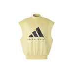 Adidas 2024 kollektsioon peat&uuml;kk 01 Korvpalli k&otilde;rge kraega varrukateta dressipluus Unisex pealisr&otilde;ivad Kuldne IN7703 S