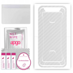 apgo Protective Skin Sticker for the back compatible with Black Shark, Wrap Film, Foil, Vinyl - Pattern Transparent Carbon