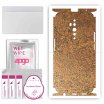 apgo Protective Skin Sticker for the back+sides compatible with Oppo Reno2 Z, Full Wrap Film, Foil, Vinyl - Pattern Rusty Copper