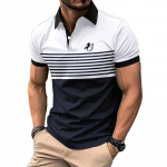 Uus suvine Slim Fit l&uuml;hikeste varrukatega revn&ouml;&ouml;biga polos&auml;rk Meeste spordigolfi polos&auml;rk. S hall