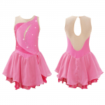 Lapsed T&uuml;drukud Iluuisutamiskleit Varrukateta Rhinestone V&otilde;istluskost&uuml;&uuml;mid Ballettants Tutu seelik 13-14 Years