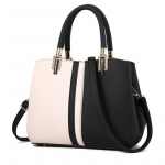 Vabaaja naiste Crossbody kotid Paneelidega v&auml;rviline k&auml;ekott Suure suurusega naiste kotid 29cm*14cm*21cm must