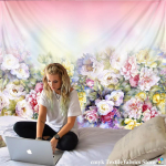 Lille Liblikas Gobel&auml;&auml;n Lihtne P&otilde;hjamaade Stiil Hipi Matt Seinale Riputatav Boheemlaslik Voodikate &Uuml;hiselamu Dekor Gobel&auml;&auml;nid 230x180CM