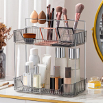 1 tk 2-korruseline vannitoa leti organiseerija, tualettlaua parf&uuml;&uuml;mide organiseerija, meigi organiseerimisalus, kosmeetika organiseerija.