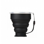 200 ml kaasaskantav silikoonist kokkupandav veetass, kuumakindel teleskoopiline kokkupandav kaanega kokkupandav kruus matkatelgi jaoks