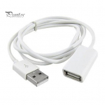 Valge PVC metallist USB 2.0 isane-emane pikendusadapteri kaabel 1 m 3 jalga