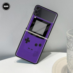Gameboy Boy m&auml;ngu&uuml;mbris Samsung Galaxy Z Flip 3 5G Funda ZFlip3 Luxury Must arvuti k&otilde;va p&otilde;rutuskindel Tagasi Telefon Coque Shell Samsung Z Flip 3